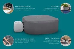 Lay-z Spa Lay-Z-Spa® EnergySense™ - 180cm Square Thermal Hot Tub Cover -Outdoor Living Store 03Features2