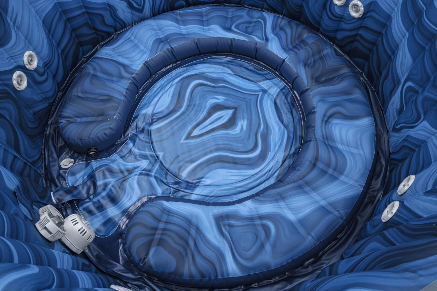 Lay-z Spa Lay-Z-Spa® HydroJet Pro Santorini - 7 Person Inflatable Hot Tub 6 Lay-z Spa Lay-Z-Spa® HydroJet Pro Santorini - 7 Person Inflatable Hot Tub - Image 4