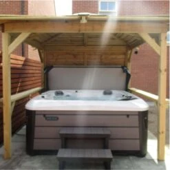 Outdoor Santorini - 5 Person Hot Tub With Gazebo Package -Outdoor Living Store 3 1