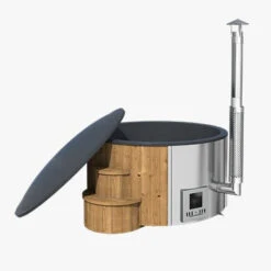 Outdoor Elite - 4 To 6 Person Wood Fired Hot Tub 28 Outdoor Elite - 4 To 6 Person Wood Fired Hot Tub -Outdoor Living Store 41