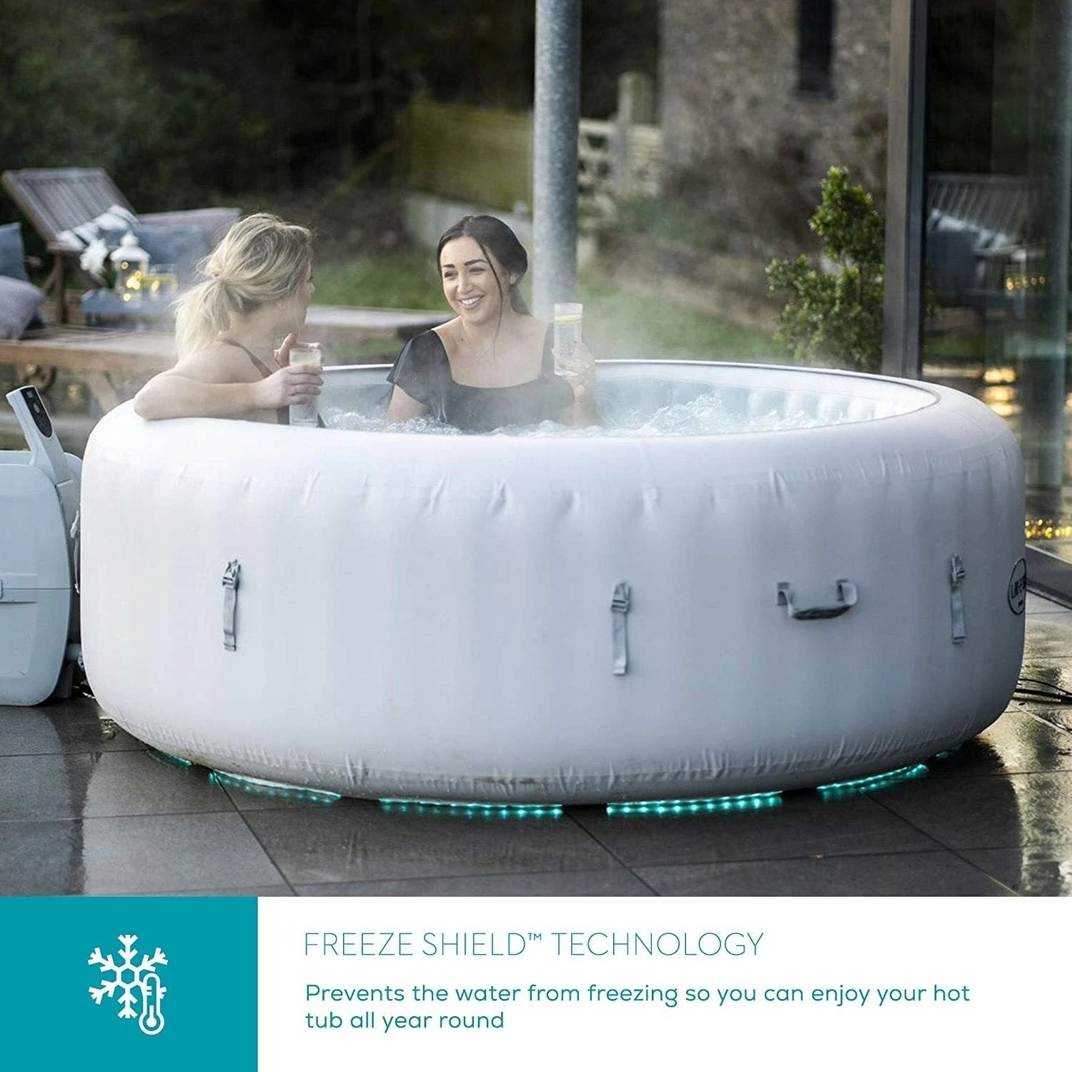 Lay-z Spa Lay-Z-Spa® AirJet Paris - 6 Person Inflatable Hot Tub 6 Lay-z Spa Lay-Z-Spa® AirJet Paris - 6 Person Inflatable Hot Tub - Image 4