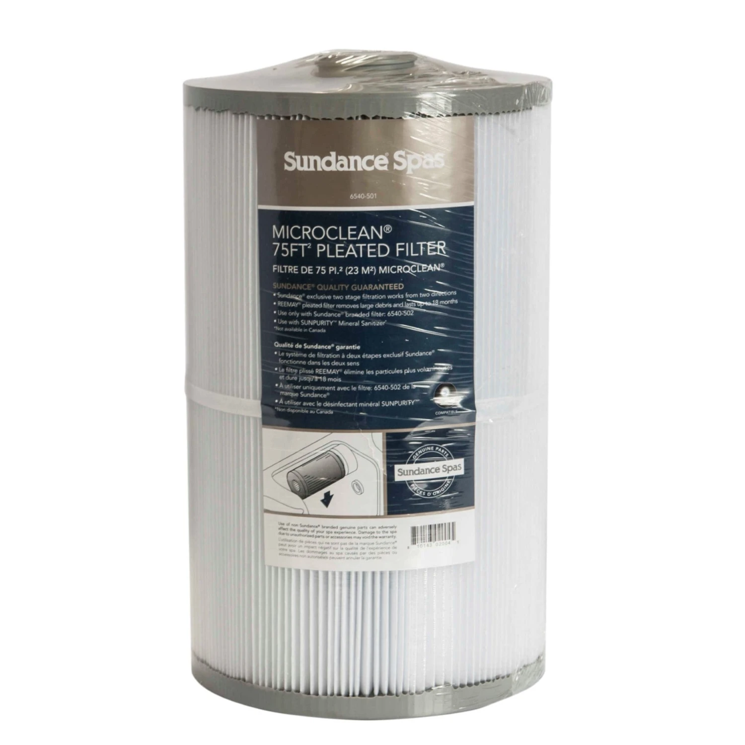 Sundance® Spas Microclean® 780/Select Series 75sq Ft Hot Tub Filter - 6540-501S 3 Sundance® Spas Microclean® 780/Select Series 75sq Ft Hot Tub Filter - 6540-501S