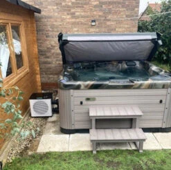 Outdoor 4kW Air Source Heat Pump For Hot Tub/Swim Spa -Outdoor Living Store ASHPInstall08037