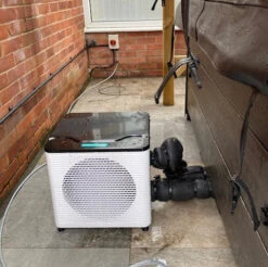 Outdoor 4kW Air Source Heat Pump For Hot Tub/Swim Spa -Outdoor Living Store ASHPRalph7Square