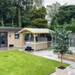 Apex Wooden Hot Tub Gazebo With Roof -Outdoor Living Store ApexGazebo 1 1d2b0164 ad44 4da5 97c8 2f953b6d3c4d