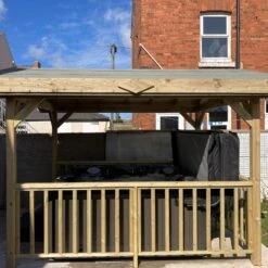 Apex Wooden Hot Tub Gazebo With Roof -Outdoor Living Store ApexGazebo 3