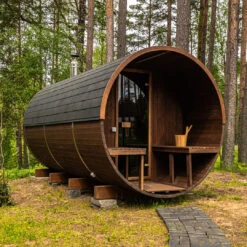 Hekla Barrel 210 - 4 Person Outdoor Sauna 25 Hekla Barrel 210 - 4 Person Outdoor Sauna -Outdoor Living Store BarrelSauna 6