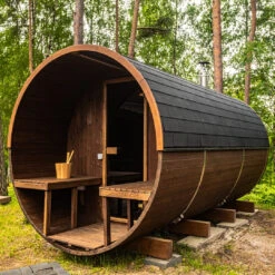 Hekla Barrel 210 - 4 Person Outdoor Sauna 26 Hekla Barrel 210 - 4 Person Outdoor Sauna -Outdoor Living Store BarrelSauna 9