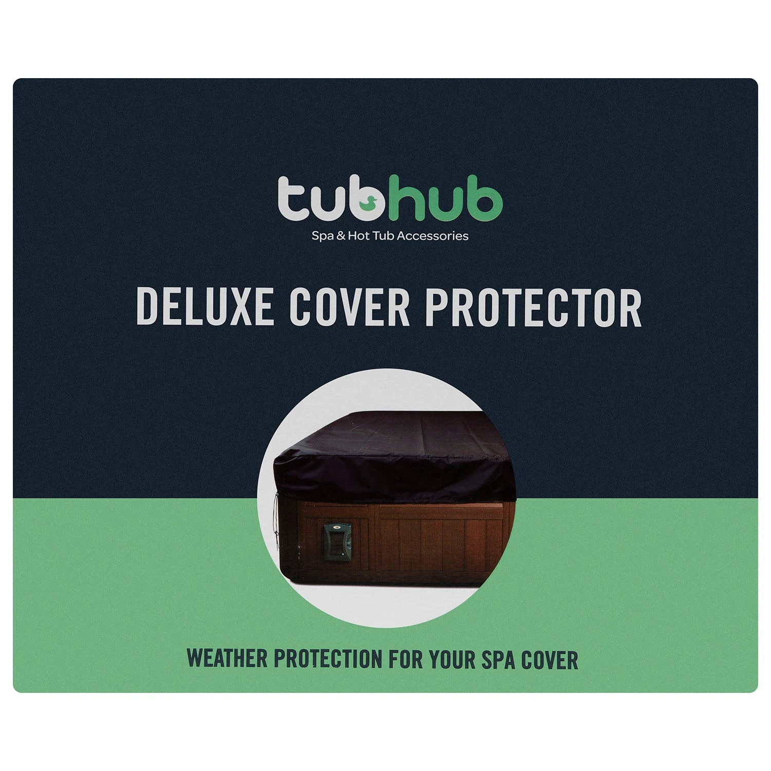 Tubhub Deluxe Hot Tub Cover Cap Protector 4 Tubhub Deluxe Hot Tub Cover Cap Protector - Image 2