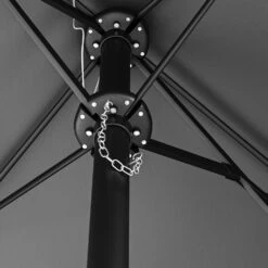 Como 2.7x4.5m Large Double Sided Grey Garden Parasol With Base And Cover 15 Como 2.7x4.5m Large Double Sided Grey Garden Parasol With Base And Cover -Outdoor Living Store FTR144 4 Supersize