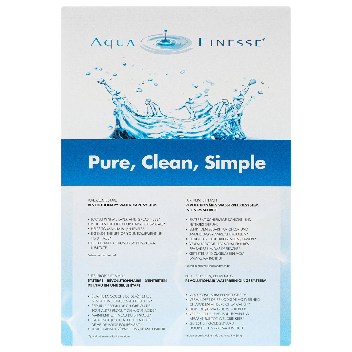 AquaFinesse Hot Tub Water Care With Moisturiser Pack - Tablet 8 AquaFinesse Hot Tub Water Care With Moisturiser Pack - Tablet - Image 6