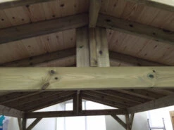 Apex Wooden Hot Tub Gazebo With Roof -Outdoor Living Store IMG 2694