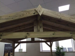 Apex Wooden Hot Tub Gazebo With Roof -Outdoor Living Store IMG 2696