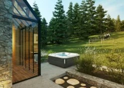 Jacuzzi® J385IP™ - 7 Person Hot Tub 26 Jacuzzi® J385IP™ - 7 Person Hot Tub -Outdoor Living Store JHT J385 Lifestyle SmokedEbony 2000x1414 3fd14c89 79e4 4850 bd10 f3223e4eeab0