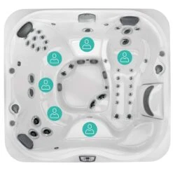 Jacuzzi® J355IP™ - 6 Person Hot Tub With 1 Lounger 17 Jacuzzi® J355IP™ - 6 Person Hot Tub With 1 Lounger -Outdoor Living Store Jacuzzi J355IP 5 6 seats