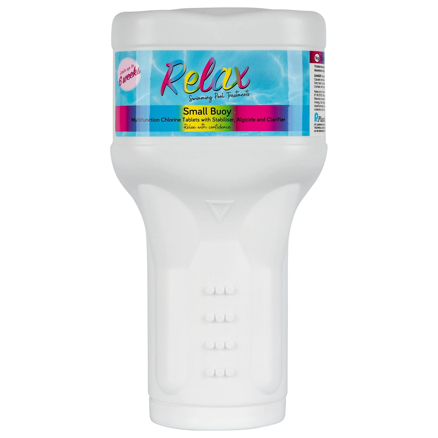 Relax Small Buoy Swim Spa/Pool Floating Chlorine Dispenser - 1kg 3 Relax Small Buoy Swim Spa/Pool Floating Chlorine Dispenser - 1kg