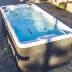 TidalFit Pro EP-15 - 15ft Swim Spa -Outdoor Living Store TidalFit EP15 Lifestyle 1