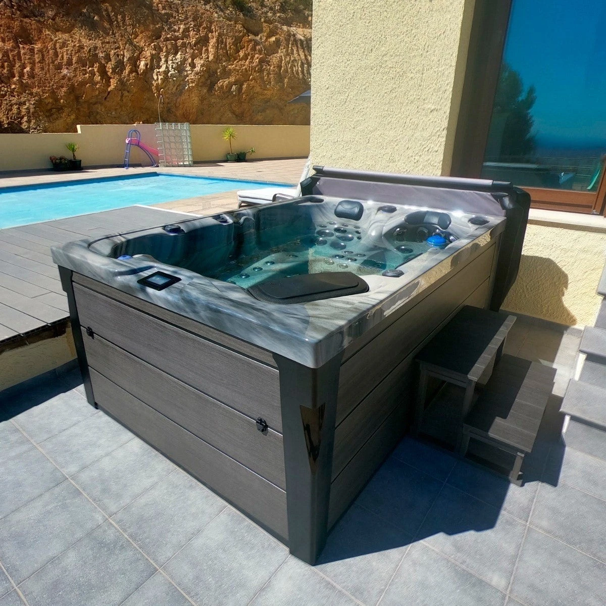 Outdoor Topaz - 3 Person Hot Tub With 2 Loungers 11 Outdoor Topaz - 3 Person Hot Tub With 2 Loungers - Image 9