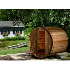 Deluxe 185 - 4 To 5 Person Indoor/Outdoor Barrel Sauna 13 Deluxe 185 - 4 To 5 Person Indoor/Outdoor Barrel Sauna -Outdoor Living Store barrel sauna outdoors f16db8dd 0841 4c5c 8f62 05eaaef604be